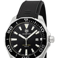 Shop Authentic Tag Heuer Aquaracer Quartz Black Dial Black Rubber Strap Watch for Men - WAY101A.FT6141 - Luxxuri