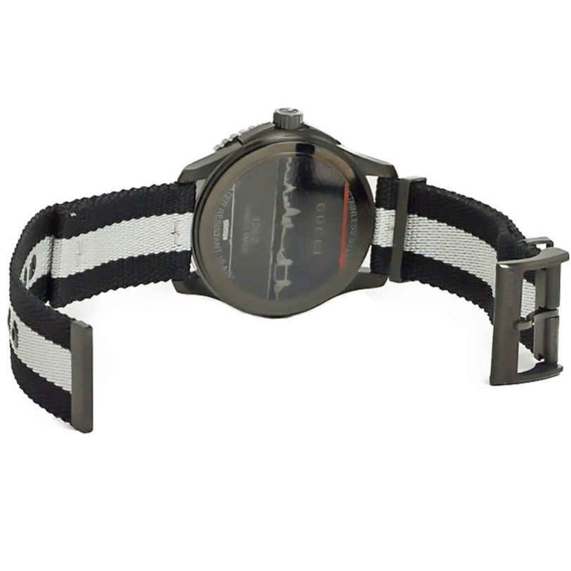 Shop Authentic Gucci G Timeless XL White Dial Two Tone NATO Strap Watch For Men - YA126243 - Luxxuri