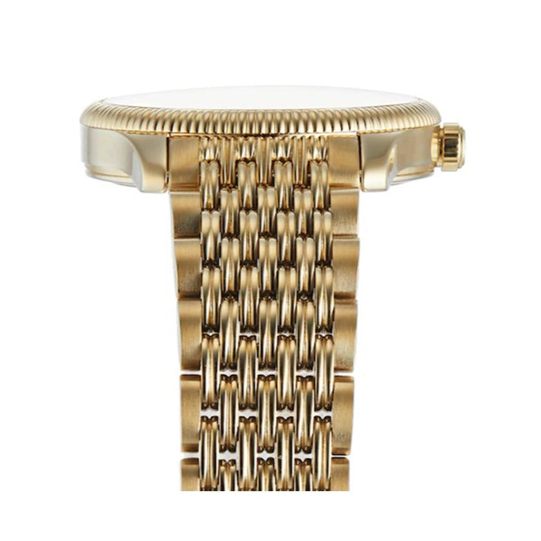 Shop Authentic Gucci G Timeless Quartz Mother of Pearl Dial Gold Steel Strap Watch For Women - YA1265021 - Luxxuri