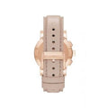 Shop Authentic Burberry The City Chronograph Rose Gold Dial Beige Leather Strap Watch For Women - BU9702 - Luxxuri