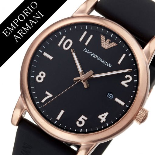 Shop Authentic Emporio Armani Luigi Quartz Black Dial Black Rubber Strap Watch For Men - AR11097 - Luxxuri