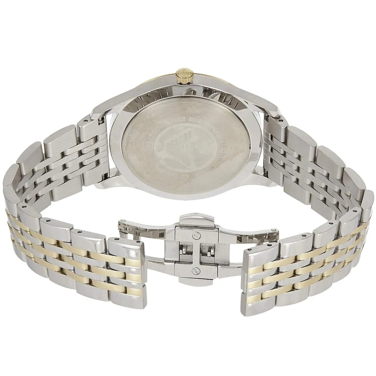 Shop Authentic Emporio Armani Classic Quartz Blue Dial Two Tone Steel Strap Watch For Men - AR1868 - Luxxuri