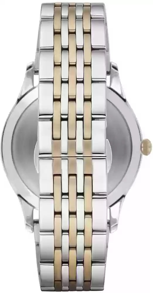 Shop Authentic Emporio Armani Classic Quartz Blue Dial Two Tone Steel Strap Watch For Men - AR1868 - Luxxuri