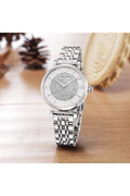 Shop Authentic Emporio Armani Gianni T Bar White Crystal Pave Dial Silver Stainless Steel Strap Watch For Women - AR1925 - Luxxuri