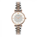 Shop Authentic Emporio Armani Gianni T Bar White Dial Two Tone Steel Strap Watch For Women - AR1926 - Luxxuri