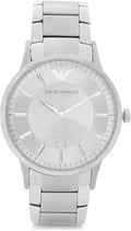 Shop Authentic Emporio Armani Classic Quartz Silver Dial Silver Steel Strap Watch For Men - AR2478 - Luxxuri