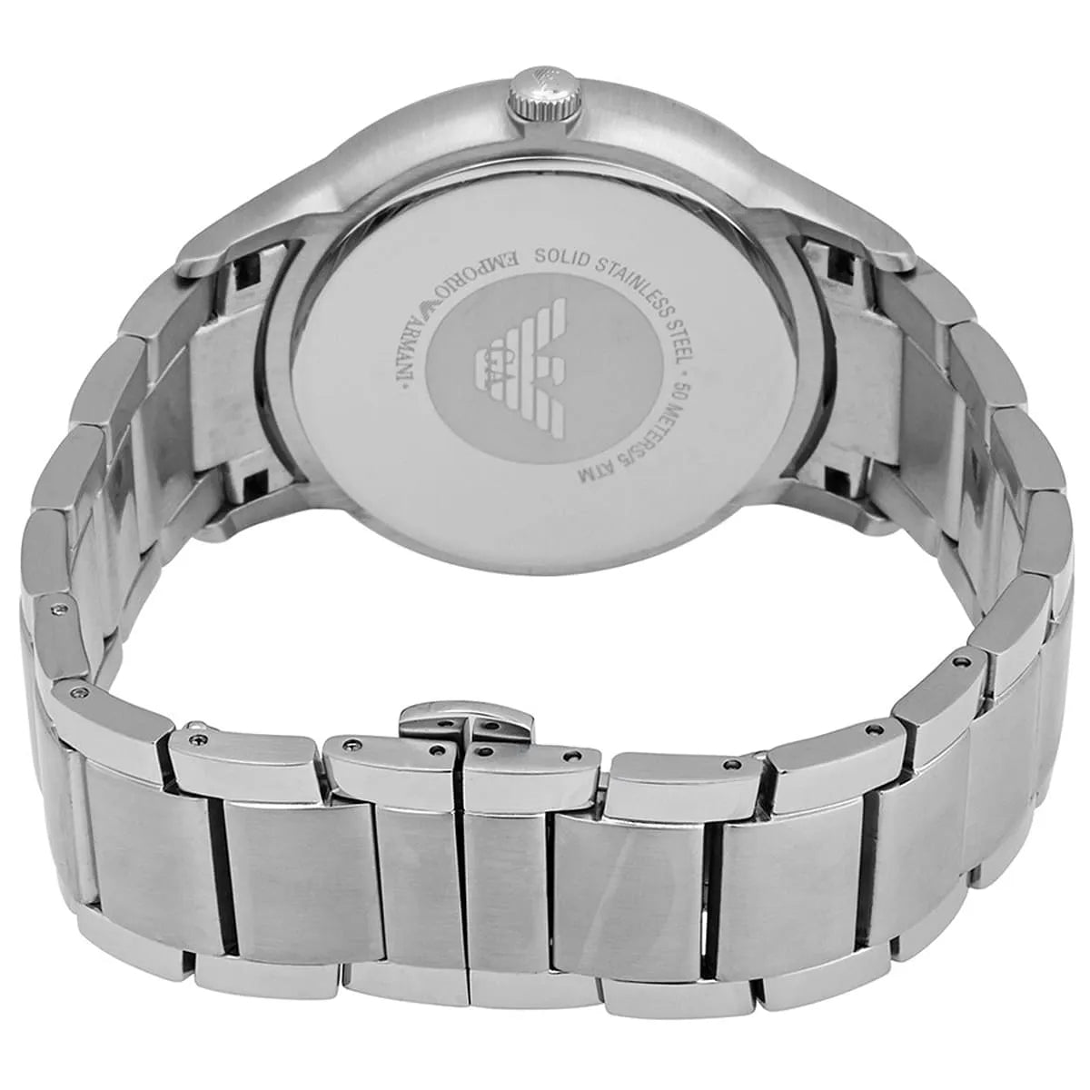 Shop Authentic Emporio Armani Classic Quartz Silver Dial Silver Steel Strap Watch For Men - AR2478 - Luxxuri