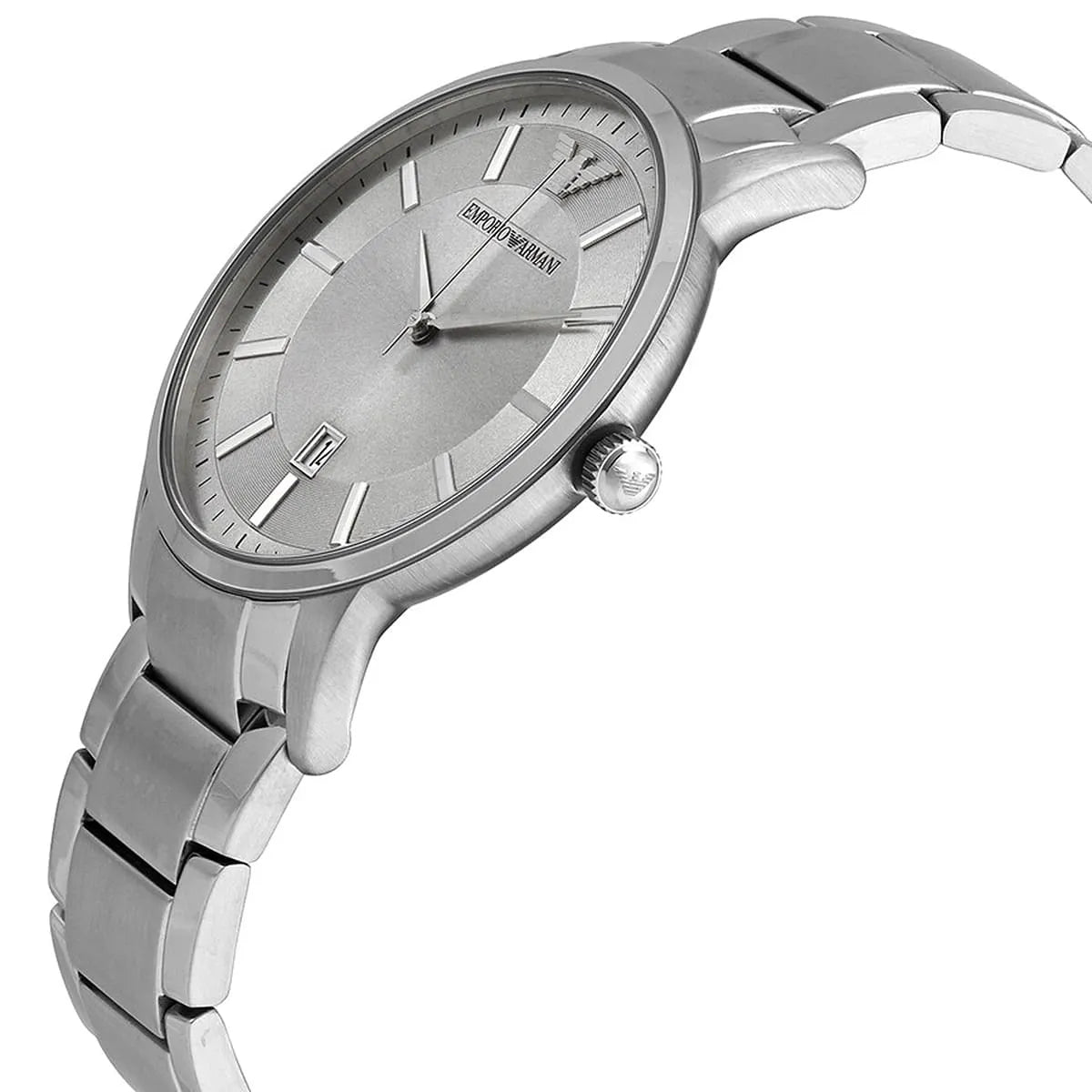 Shop Authentic Emporio Armani Classic Quartz Silver Dial Silver Steel Strap Watch For Men - AR2478 - Luxxuri