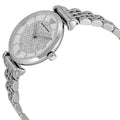 Shop Authentic Emporio Armani Gianni T Bar White Crystal Pave Dial Silver Stainless Steel Strap Watch For Women - AR1925 - Luxxuri