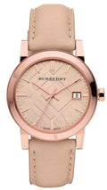 Shop Authentic Burberry The City Beige Dial Brown Leather Strap Watch for Women - BU9014 - Luxxuri