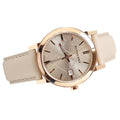 Shop Authentic Burberry The City Beige Dial Brown Leather Strap Watch for Women - BU9014 - Luxxuri