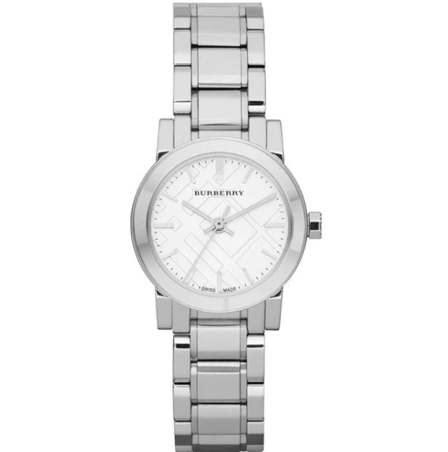 Burberry The City Silver Dial Silver Steel Strap Watch for Women - BU9200