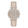 Shop Authentic Burberry The City Chronograph Rose Gold Dial Beige Leather Strap Watch For Women - BU9702 - Luxxuri