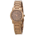 Shop Authentic Burberry The City Nude Dial Rose Gold Steel Strap Watch for Women - BU9228 - Luxxuri