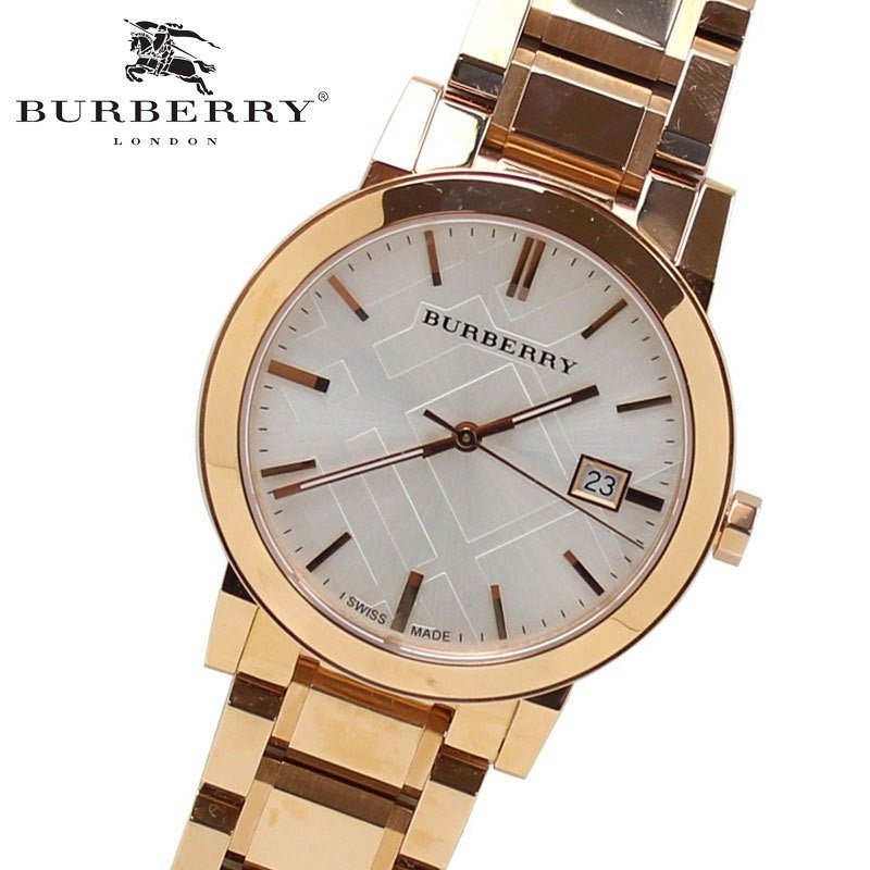 Shop Authentic Burberry The City White Dial Rose Gold Steel Strap Watch for Women - BU9004 - Luxxuri
