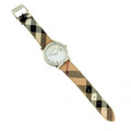 Shop Authentic Burberry The City Diamonds Mother of Pearl Dial Brown Leather Strap Watch for Women - BU9226 - Luxxuri