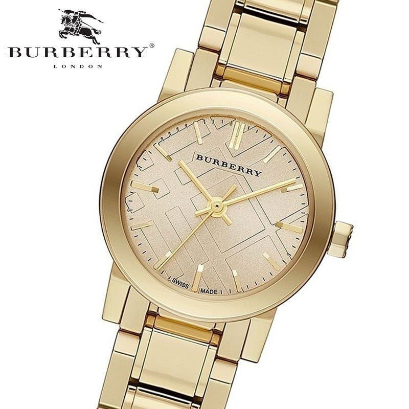 Shop Authentic Burberry The City Gold Dial Gold Steel Strap Watch for Women - BU9227 - Luxxuri