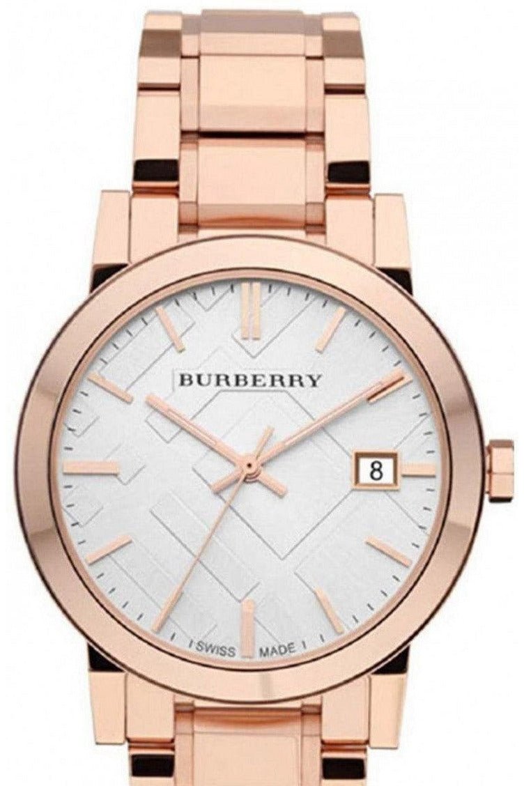 Shop Authentic Burberry The City White Dial Rose Gold Steel Strap Watch for Women - BU9004 - Luxxuri