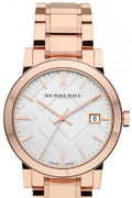 Shop Authentic Burberry The City White Dial Rose Gold Steel Strap Watch for Women - BU9004 - Luxxuri