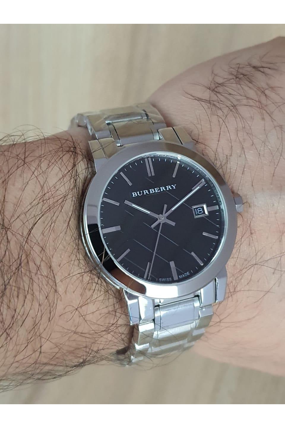 Shop Authentic Burberry The City Black Dial Silver Stainless Steel Strap Watch for Women - BU9001 - Luxxuri