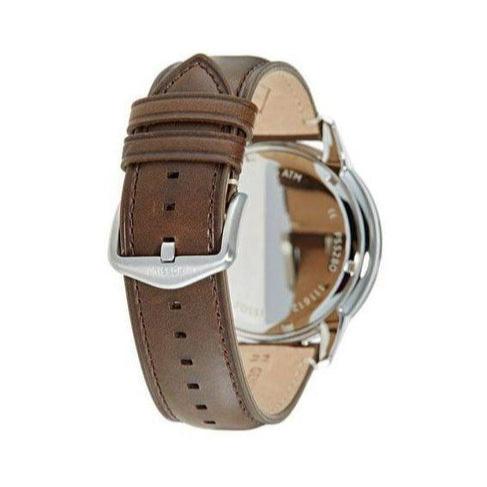Fossil Townsman Chronograph Black Dial Brown Leather Strap Watch for Men - FS5280
