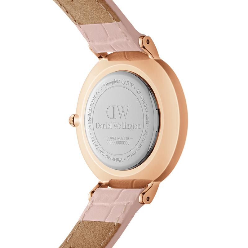 Shop Authentic Daniel Wellington Petite Rouge Pink Dial Pink Leather Strap Watch For Women - DW00100511 - Luxxuri