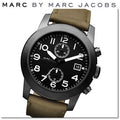 Shop Authentic Marc Jacobs Larry Chronograph Black Dial Grey Leather Strap Watch for Men - MBM5034 - Luxxuri