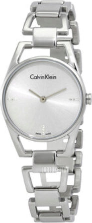 Shop Authentic Calvin Klein Dainty Diamonds Silver Dial Sliver Steel Strap Watch for Women - K7L2314T - Luxxuri