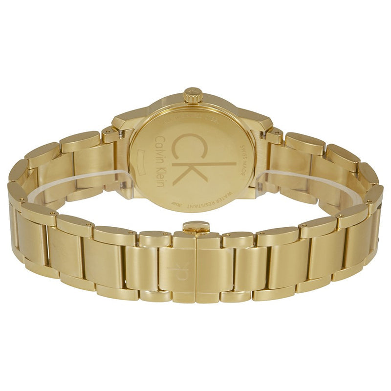 Shop Authentic Calvin Klein City White Dial Gold Steel Strap Watch for Women - K2G23546 - Luxxuri
