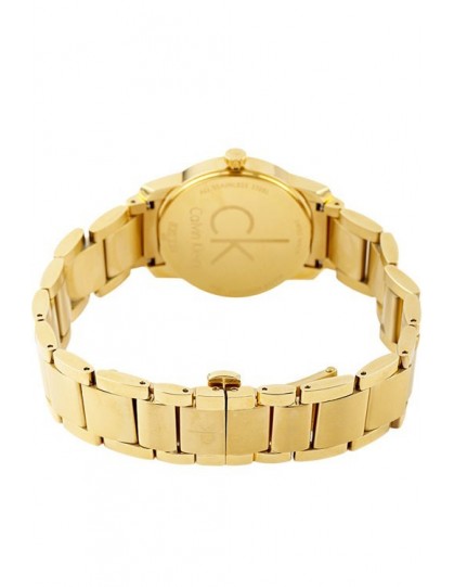 Shop Authentic Calvin Klein City White Dial Gold Steel Strap Watch for Women - K2G23546 - Luxxuri
