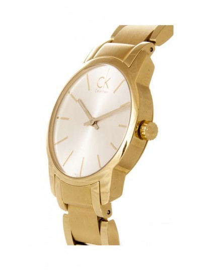 Shop Authentic Calvin Klein City White Dial Gold Steel Strap Watch for Women - K2G23546 - Luxxuri