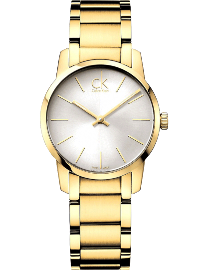 Shop Authentic Calvin Klein City White Dial Gold Steel Strap Watch for Women - K2G23546 - Luxxuri
