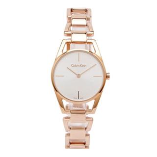 Shop Authentic Calvin Klein Dainty White Dial Rose Gold Steel Strap Watch for Women - K7L23646 - Luxxuri