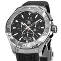 Shop Authentic Tag Heuer Aquaracer Chronograph Black Dial Black Rubber Strap Watch for Men - CAY1110.FT6041 - Luxxuri