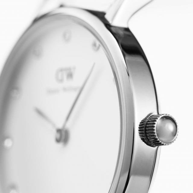 Shop Authentic Daniel Wellington Classy Glasgow White Dial Two Tone NATO Strap Watch For Women - DW00100074 - Luxxuri