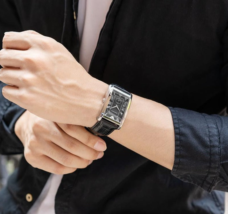 Shop Authentic Emporio Armani Classic Analog Black Dial Black Leather Strap Strap Watch For Men - AR1604 - Luxxuri