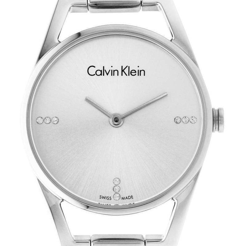 Shop Authentic Calvin Klein Dainty Diamonds Silver Dial Sliver Steel Strap Watch for Women - K7L2314T - Luxxuri