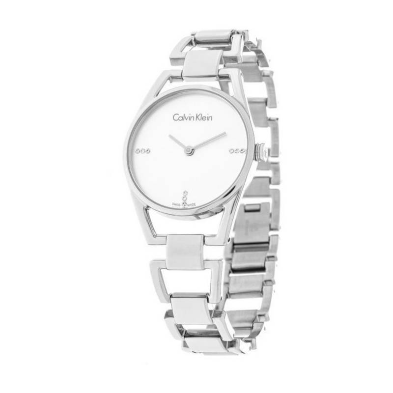 Shop Authentic Calvin Klein Dainty Diamonds Silver Dial Sliver Steel Strap Watch for Women - K7L2314T - Luxxuri