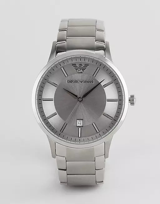 Shop Authentic Emporio Armani Classic Quartz Silver Dial Silver Steel Strap Watch For Men - AR2478 - Luxxuri