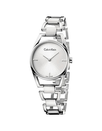 Shop Authentic Calvin Klein Dainty Diamonds Silver Dial Sliver Steel Strap Watch for Women - K7L2314T - Luxxuri