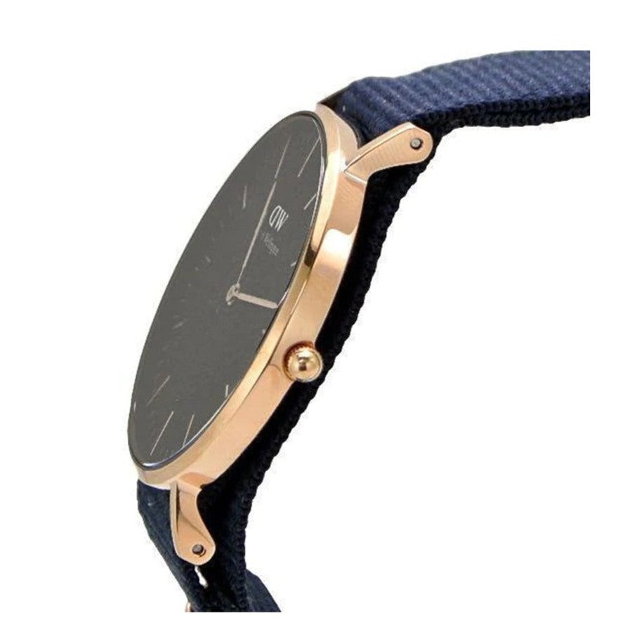 Shop Authentic Daniel Wellington Classic Bayswater Black Dial Black NATO Strap Watch For Men - DW00100277 - Luxxuri