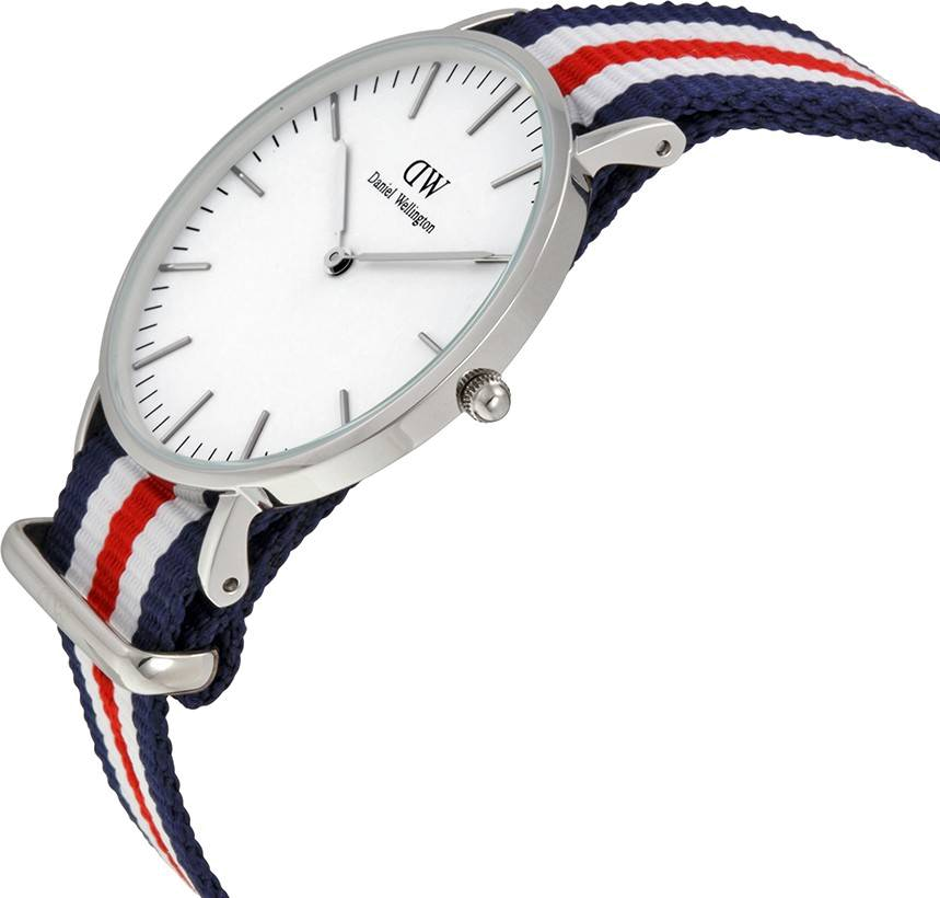 Shop Authentic Daniel Wellington Classic Canterbury White Dial Two Tone NATO Strap Watch For Women - DW00100051 - Luxxuri