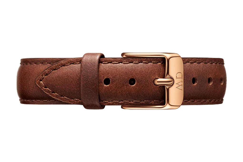 Shop Authentic Daniel Wellington Classic Petite St Mawes White Dial Brown Leather Strap Watch For Women - DW00100231 - Luxxuri