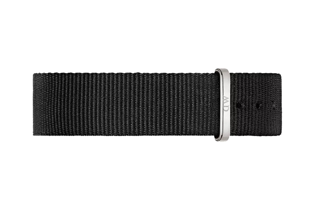 Shop Authentic Daniel Wellington Classic Petite Cornwall White Dial Black Nylon Strap Watch For Women - DW00100252 - Luxxuri
