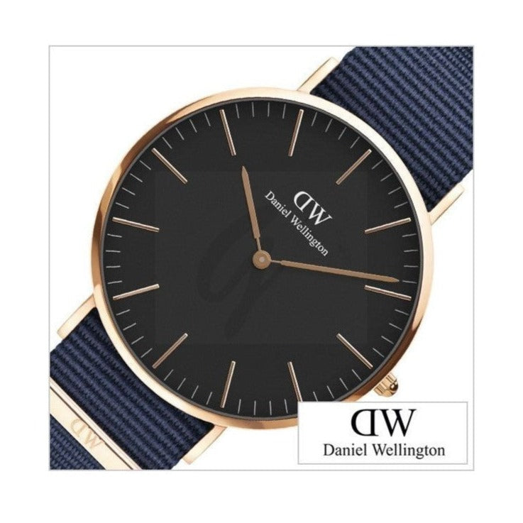 Shop Authentic Daniel Wellington Classic Bayswater Black Dial Black NATO Strap Watch For Men - DW00100277 - Luxxuri