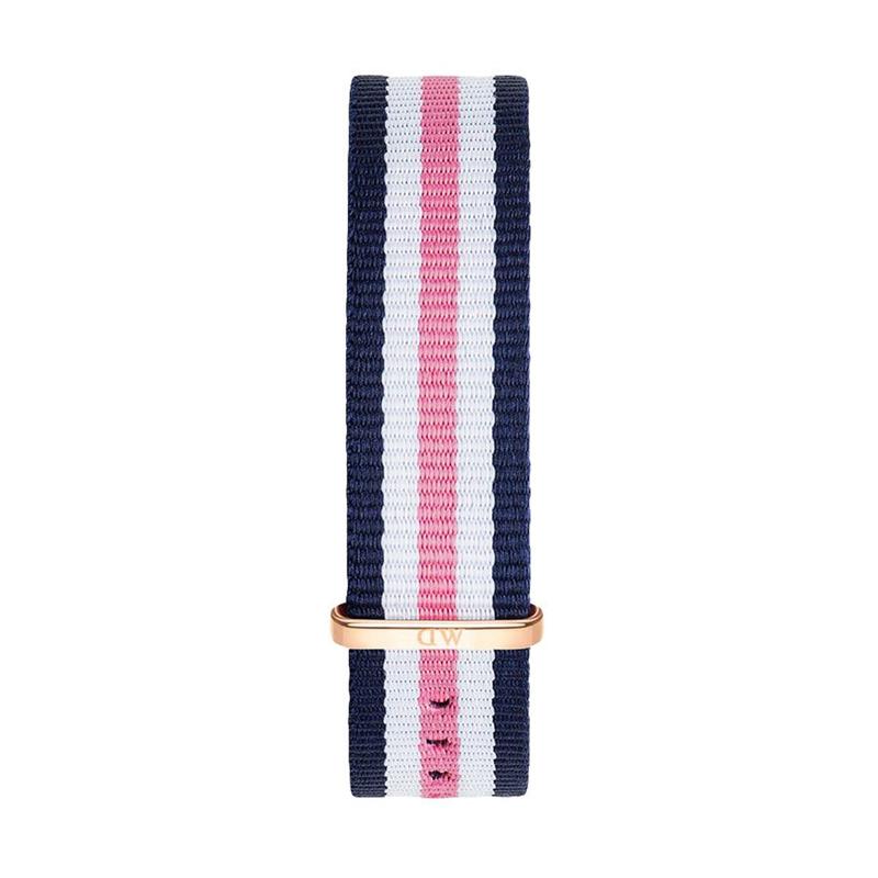 Shop Authentic Daniel Wellington Classic South Hampton White Dial Two Tone Nylon Strap Watch For Women - DW00100034 - Luxxuri