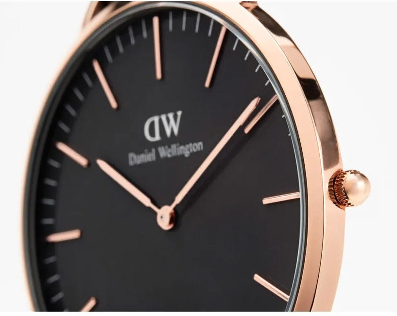 Shop Authentic Daniel Wellington Classic Bayswater Black Dial Black NATO Strap Watch For Men - DW00100277 - Luxxuri