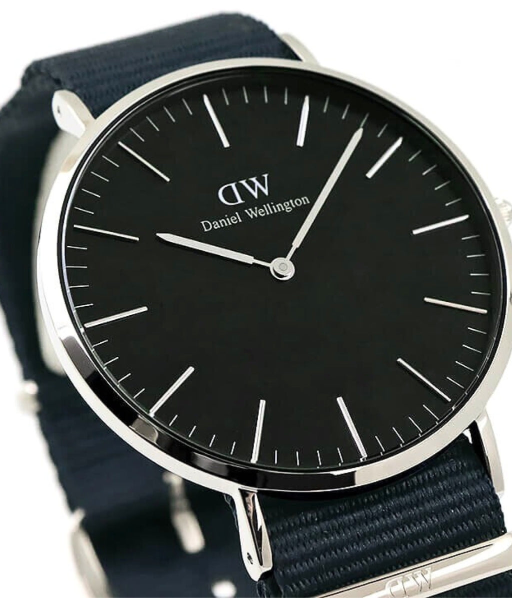 Shop Authentic Daniel Wellington Classic Bayswater Black Dial Black NATO Strap Watch For Men - DW00100278 - Luxxuri