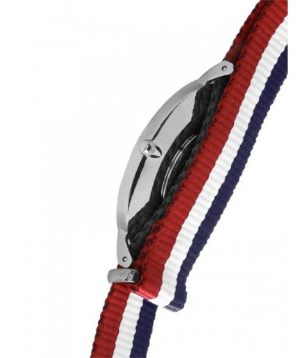 Shop Authentic Daniel Wellington Classic Cambridge White Dial Two Tone Nylon Strap Watch For Men - DW00100017 - Luxxuri