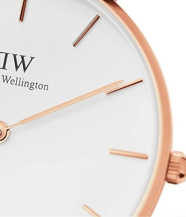 Shop Authentic Daniel Wellington Classic Canterbury White Dial Two Tone Nylon Strap Watch For Men - DW00100002 - Luxxuri